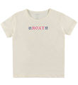Roxy T-shirt - Lily Regular Vintage - Egret w. Print