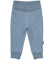 Mikk-Line Fleece Trousers - Faded Denim Melange