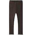 Name It Leggings - Rib - NmfLalla - Seal Brown M. Mynsturprjón