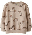 Name It Sweatshirt - NmmKeonel - Simply Taupe w. Print