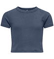 Kids Only Stuttermabolur - KogBina - Rib - Vintage Indigo