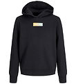 Jack & Jones Hettupeysa - JjPan - Svart M. Lógó