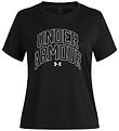 Under Armour T-shirt - Tech Varsity - Black w. Print