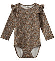 Sofie Schnoor Bodysuit l/s - DicteSB - Brown w. Flowers
