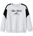 Name It Sweatshirt - NkmKera - Light Grey Melange w. Print
