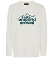 Emporio Armani Blouse - Off White w. Green