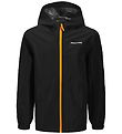 Jack & Jones Rain Jacket - JjefLynn - Black/Dark Cheddar Zipper