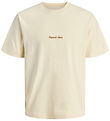 Jack & Jones Stuttermabolur - Noos - JorNorrebro - Antique White