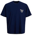Jack & Jones Stuttermabolur - JorNorrebro - Ocean Hellirinn M. P