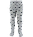 Fuzzies Tights - Grey Melange/Black w. Loops