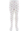 Fuzzies Tights - White/Pink w. Loops