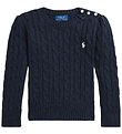 Polo Ralph Lauren Blouse - Knitted - Cable - Navy