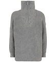 Emporio Armani Blouse w. Zipper - Knitted - Grey Melange