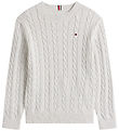 Tommy Hilfiger Bluse - Strick - Grau Meliert
