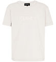 Emporio Armani Stuttermabolur - Off White M. Útsaumur