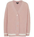 Emporio Armani Cardigan - Knitted - Burnished Lilac w. White