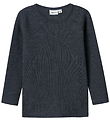Name It Blouse - Wool - Rib - Noos - NmnWax - Ombre Blue