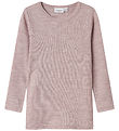 Name It Blouse - Wool - Rib - Noos - NmnWax - Shadow Gray