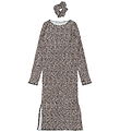 The New Dress/Scrunchie - TnPet - Feather Gray AOP