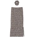 The New Skirt/Scrunchie - TnPet - Feather Gray AOP