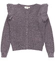 The New Cardigan - Strick - TnPerla - Grau Ridge m. Glitzer