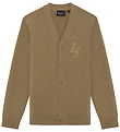 Lyle & Scott Cardigan - Knitted - Monogram - Tiger's Eye