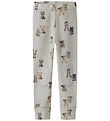 Name It Leggings - Ull - NmmWang - Nacreous Cloud/Forest Animals