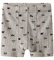 Name It Boxershorts - Wolle - NmmWang - Perlmutt Cloud/Small Car