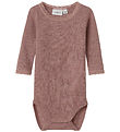 Name It Bodysuit l/s - Wool - Noos - NbfWang - Antler
