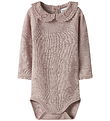 Name It Bodysuit l/s - Wool - NbfWang - Shadow Gray
