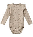 Sofie Schnoor Bodysuit l/s - Dicte - Beige Melange