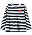 Name It Bluse - NmfLiona - Navy Blazer/Hell White