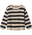 Wheat Tröja - Stickad - Morgan - Marinblå Stripe