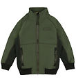 Molo Softshell Jacket w. Fleece - Cloudy - Forest Block