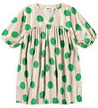 Molo Dress - Camellia - Green Dots