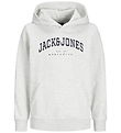 Jack & Jones Kapuzenpullover- JjeCaleb - Noos - White Melange/Lo