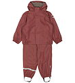Mikk-Line Rainwear w. Fleece - PU - Apple Butter