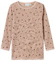 Name It Bluse - Wolle - Noos - NmfWang - Shadow Grau/Small Blume