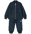 Mikk-Line Thermo Wear w. Fleece - Duvet - Blue Nights