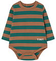 Tiny Cottons Bodysuit l/s - Stripes - Dark Green