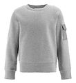 Moncler Sweatshirt - Grey Melange w. Pocket