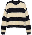 Calvin Klein Blouse - Knitted - Whitecap Gray/Black Striped