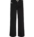 Calvin Klein Trousers - Cotton Satin - Ck Black