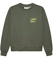Calvin Klein Sweatshirt - Relaxed Back Print - Thyme Green