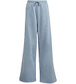 adidas Originals Sweatpants - Wide Leg - Tactile Blue/White