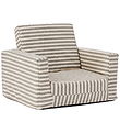 Kids Concept Armchair - Foldable - Striped Blue/White