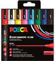 Marqueurs Magiques Posca - PC-5M - 8 pces - Multicolore