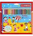 Stabilo Colouring Pencils - Trio Thick - 24 pcs - Multicolour