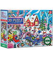 Eeboo Jigsaw Puzzle - 20 Bricks - Woodland Winter