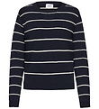 Grunt Bluse - Strick - GrFerro - Navy Stripe